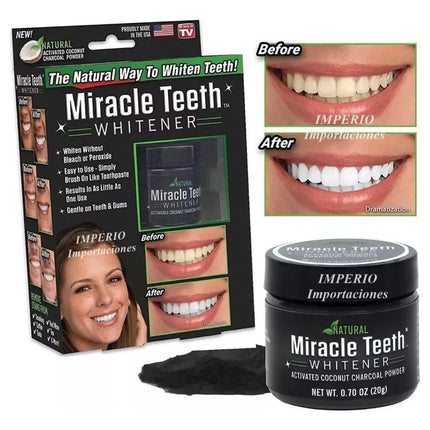 Blanqueador Dental  De Carbon Blanqueamiento Dientes Blanco