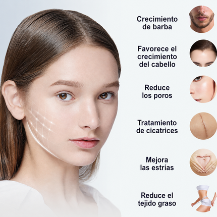 Derma Roller Titanio Agujas  Cuidado Facial 0 A 3.0mm