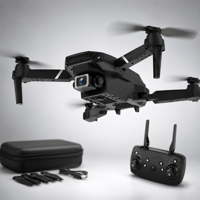 Drone Plegable E88 Con Cámara Hd Y Control Ty372704 Negro
