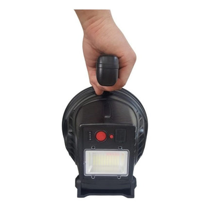 Linterna Largo Alcance Alta Potencia Recargable Reflector Lu Negro