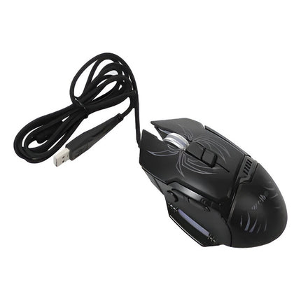 Mouse Gamer Con Cable 1.8 M Wb-903 Diseño Araña Negro