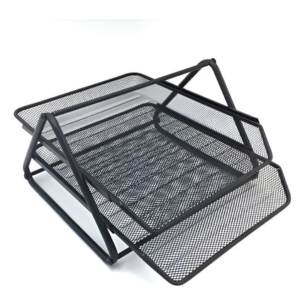 Bandej  Archivador  Escritorio Organizadoras De Metal 2 Nive