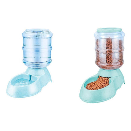 Dispensador De Alimento + Dispensador De Agua  Mascota