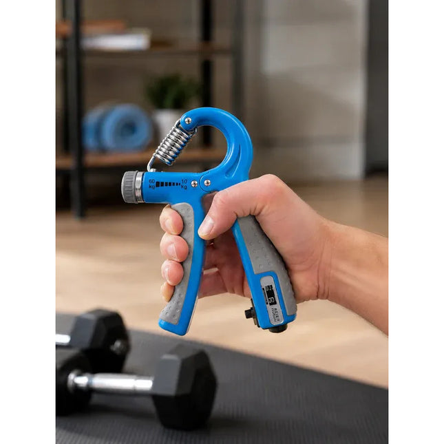 Ejercitador De Agarre Fuerza Mano Con Medidor  Hand Grip  V