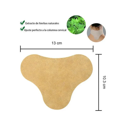 Parche De Hierbas Para El Dolor Cuello  Cervical 10pcs Verde