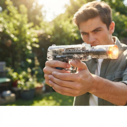 Pistola De Agua Recargable Con Luz Led Y Sonido Byy005 V