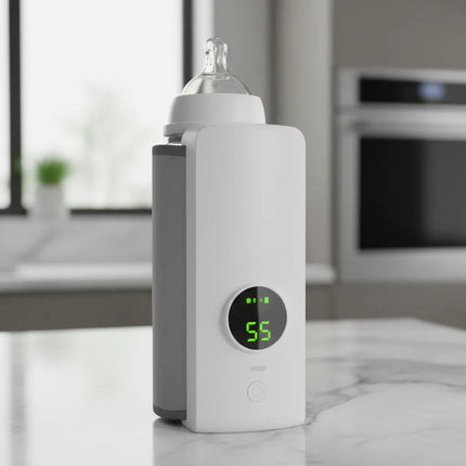 Calentador Portátil Para Mamaderas 6 Niveles Blanco