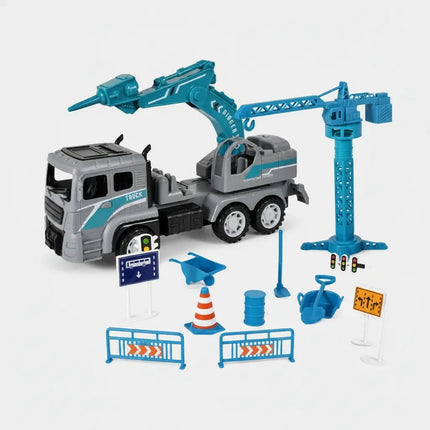 Camión De Construcción Con Accesorios Azul Ty372941b Azul