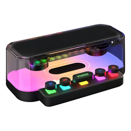Parlante Portátil Led Rgb Batería 2400 Mah Negro