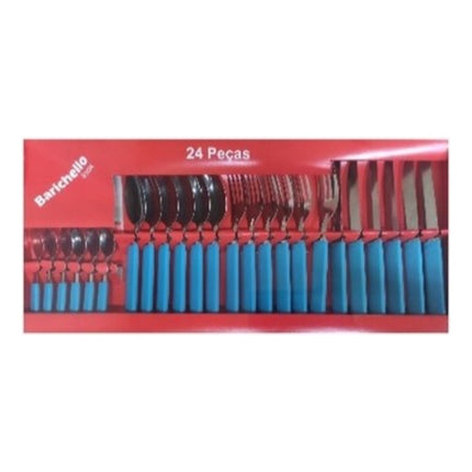 Juego De Cubiertos X24 Unidades Barichello Inox