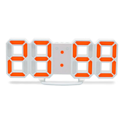 Reloj Despertador Con Luces Led Blanca