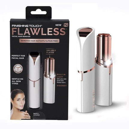 Removedor De Vello Facial Femenino Rasurador Usb Blanco