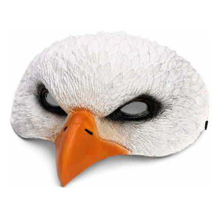 Máscara De Águila Realista 22x23cm Cpt01257 Blanco