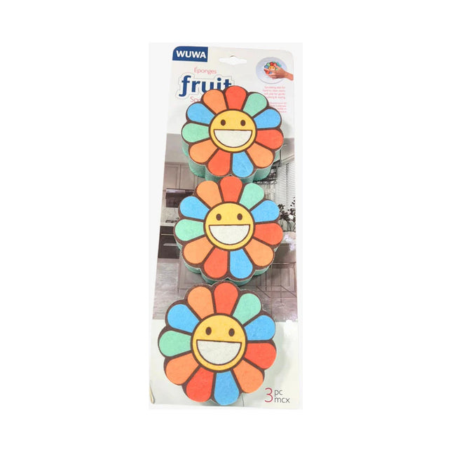 Esponjas Multiusos X 3 Vario Diseños Flor