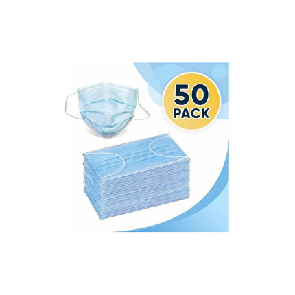Tapabocas Pack X 50  Tapa Bocas Mascara Barbijo  Oferta  Celeste