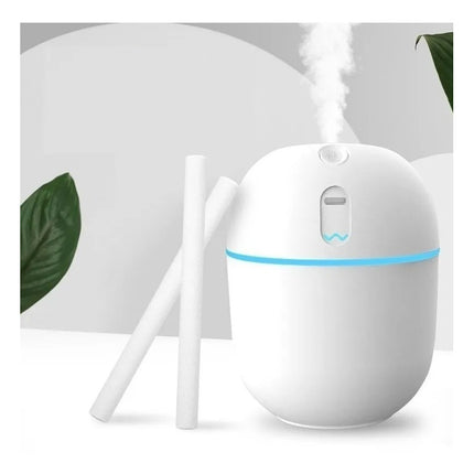 Difusor Aromatizante Humidificador Y Veladora Blanca Usb,,