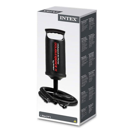 Inflador Manual Double Quick 2 36 Cm Mediano Negro