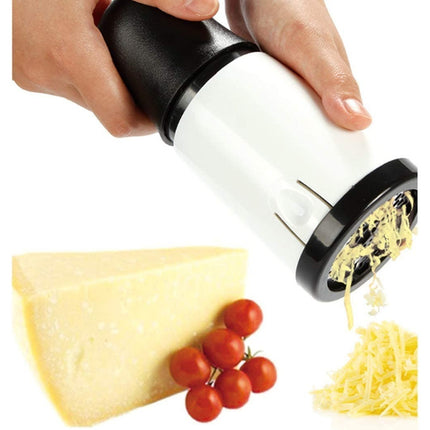 Rallador Queso Manual Giratorio Tipo Molino  Blanco Y Negro