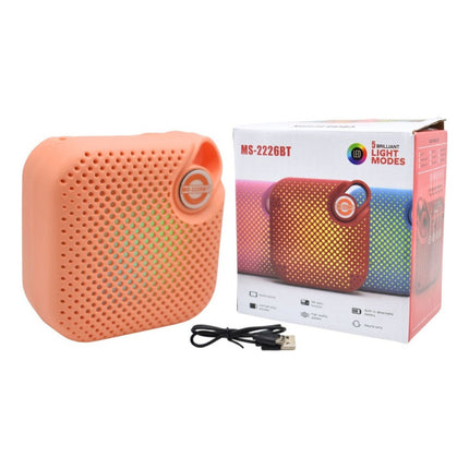 Parlante Portátil Bluetooth Con Luces.