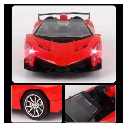 Auto A Control Remoto Lamborghini Con Luz Rojo