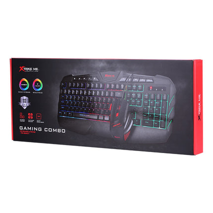 Kit Teclado Y Mouse Gamer Xtrike Me Mk-880 B Negro