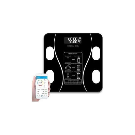 Balanza De Baño Smart Balanza Inteligente Negro