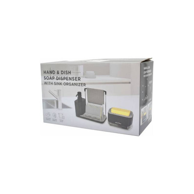 Set De Dispensadores De Jabon C/ Esponja Y Soporte Repasador X