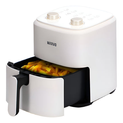 Freidora Sin Aceite Marvo 4,4lts Antiadherente 1350w Blanco