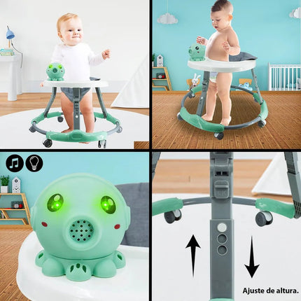 Andador Infantil 6 Ruedas  Ajustable Con Luz Sonido 22350 Varios