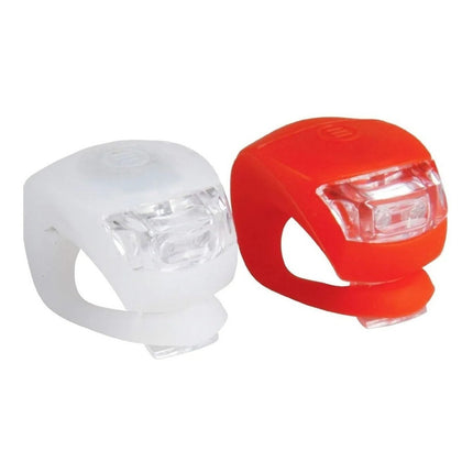 Luz Led Delantera Silicona X 2 P/ Bicicleta 3 Posiciones