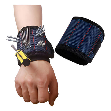 Pulsera Muñequera Magnetica Imán Sujetar Herramientas  Negro