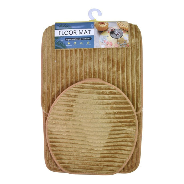 Set De Alfombras De Baño 3pcs Lineas