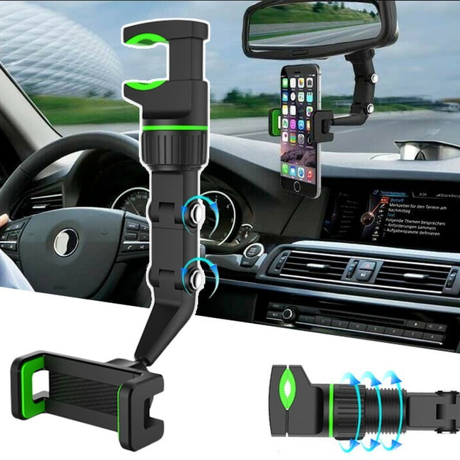 Soporte De Celular De 4 / 7  Espejo Retrovisor Rotación 360°