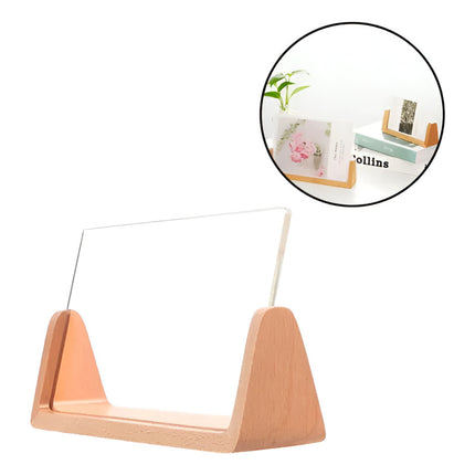 Porta Retrato Con Base De Madera Portaretrato Horizontal V