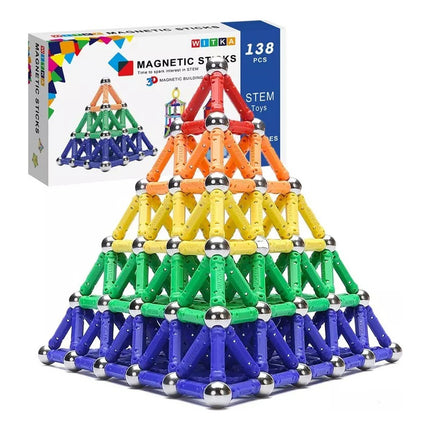 Juego De Imanes Mecanicos 138 Piezas Para Armar 138 Imán