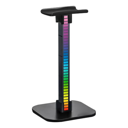 Soporte Led Rgb Para Auriculares  Medidas: 19.5 X 11 X 10 Cm