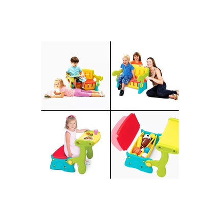 Banco Silla Infantil Mesa Plegable Escritorio Baúl V