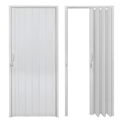 Puerta Plegable Pvc 80x210cm Color Blanco 80b Blanco