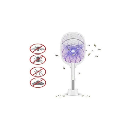 Raqueta  Mata Mosquitos Eléctrica Recargable  Blanco