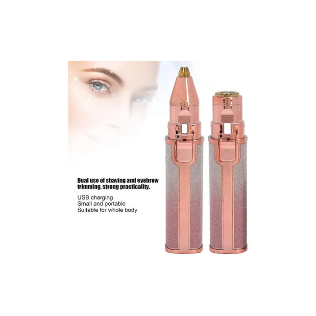 Depilador Facial Cejas Y Bello Corporal Portatil 2 En 1 Usb Multicolor