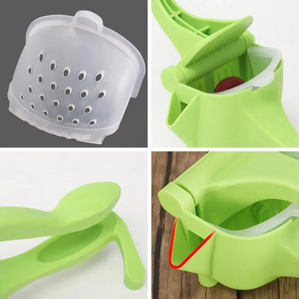 Exprimidor Manual Práctico Naranja Jugo Frutas Extractor Ver Verde Manual