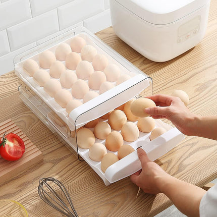 Caja Organizador Para Huevos 32 Unidades Transparente