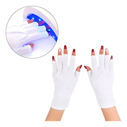 Guantes Con Protección Uv Para Lámpara De Uñas