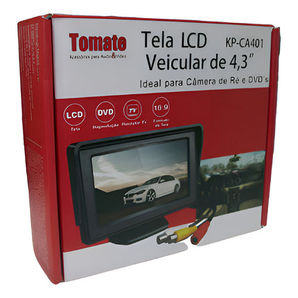 Monitor Ca401 Pantalla Vehicular 4.3  Negro