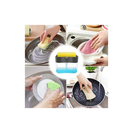 Dispensador De Jabon Para Esponja 2 En 1  Soporte