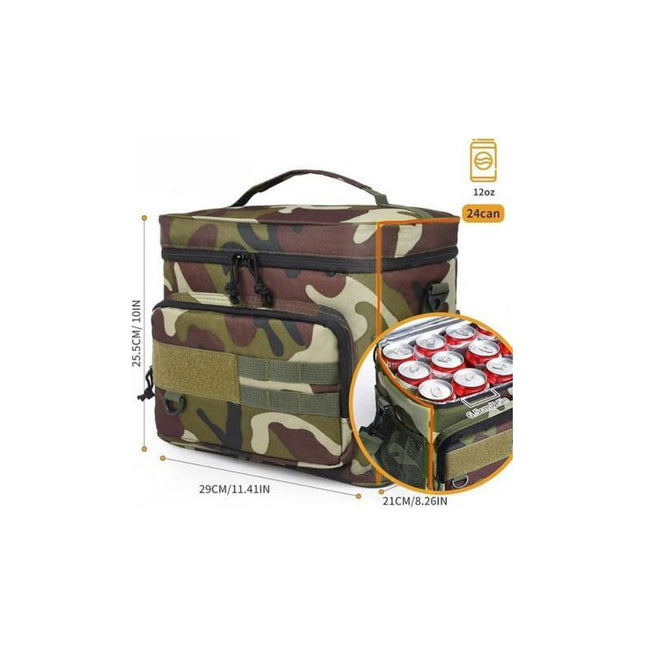 Bolso Conservadora Camuflado Termico Aislante 15.5l Camuflada