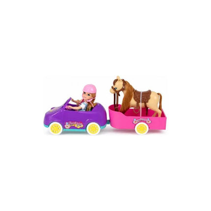 Muñeca Con Auto Y Caballo Ty372958