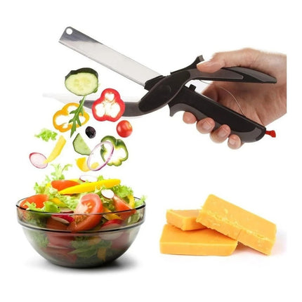 Tijera Corta Pica Verduras 2 En 1