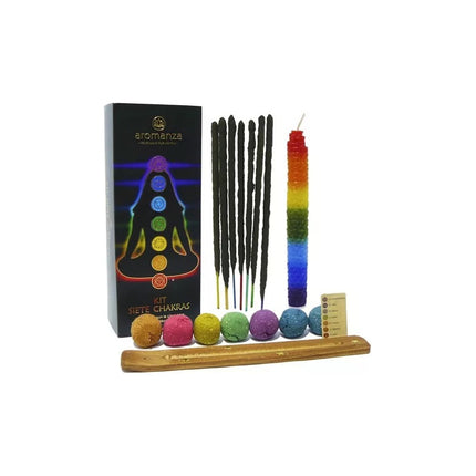 Pack Kit 7 Chakras Aromanza Premiun Espacio Sensorial Varios