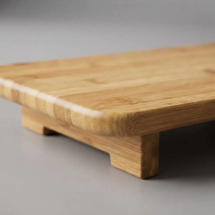 Bandeja Rectangular De Bambu 33x22cm Chw03900 Madera